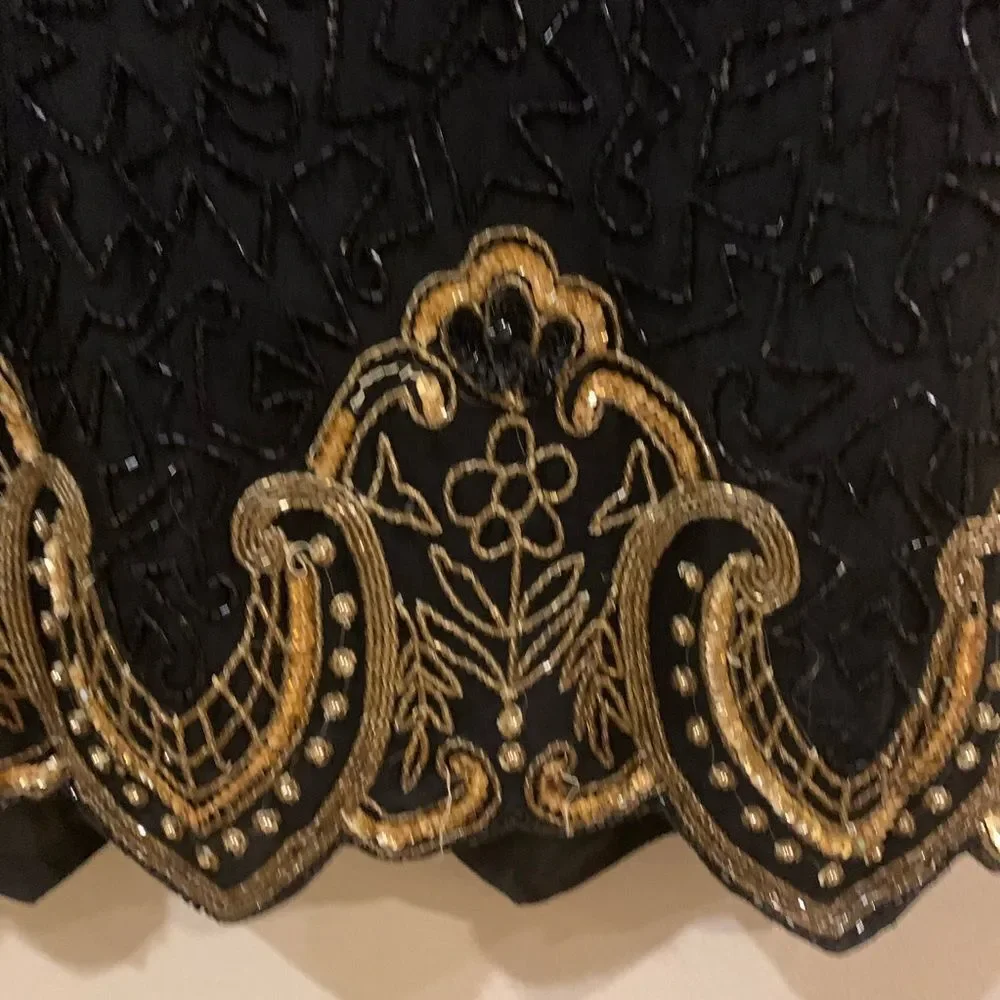 Vintage LAURENCE KAZAR LSequin Beaded Blouse - Picture 9 of 12